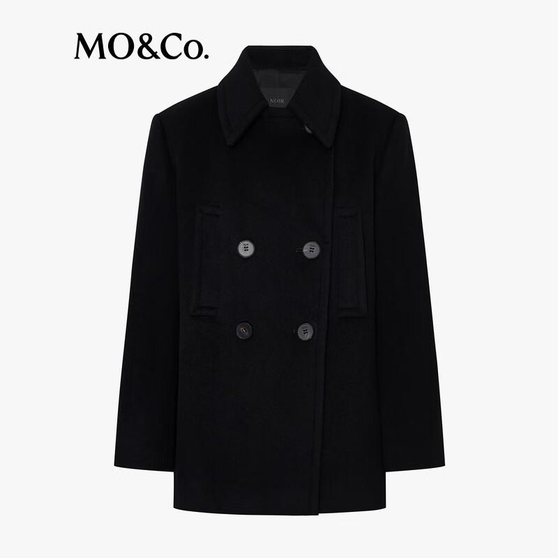 MO&Co. Women's Wool Cashmere Blend Suit Collar Coat