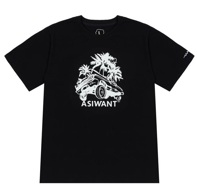 Ejeuaiwon Palm Tree Want T-Shirt Black S