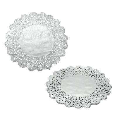50pcs Paper Doilies Round Lace Paper Placemats Modern Decorative Placemats Table Mats for Baked Fried Foods Party Decor DIY