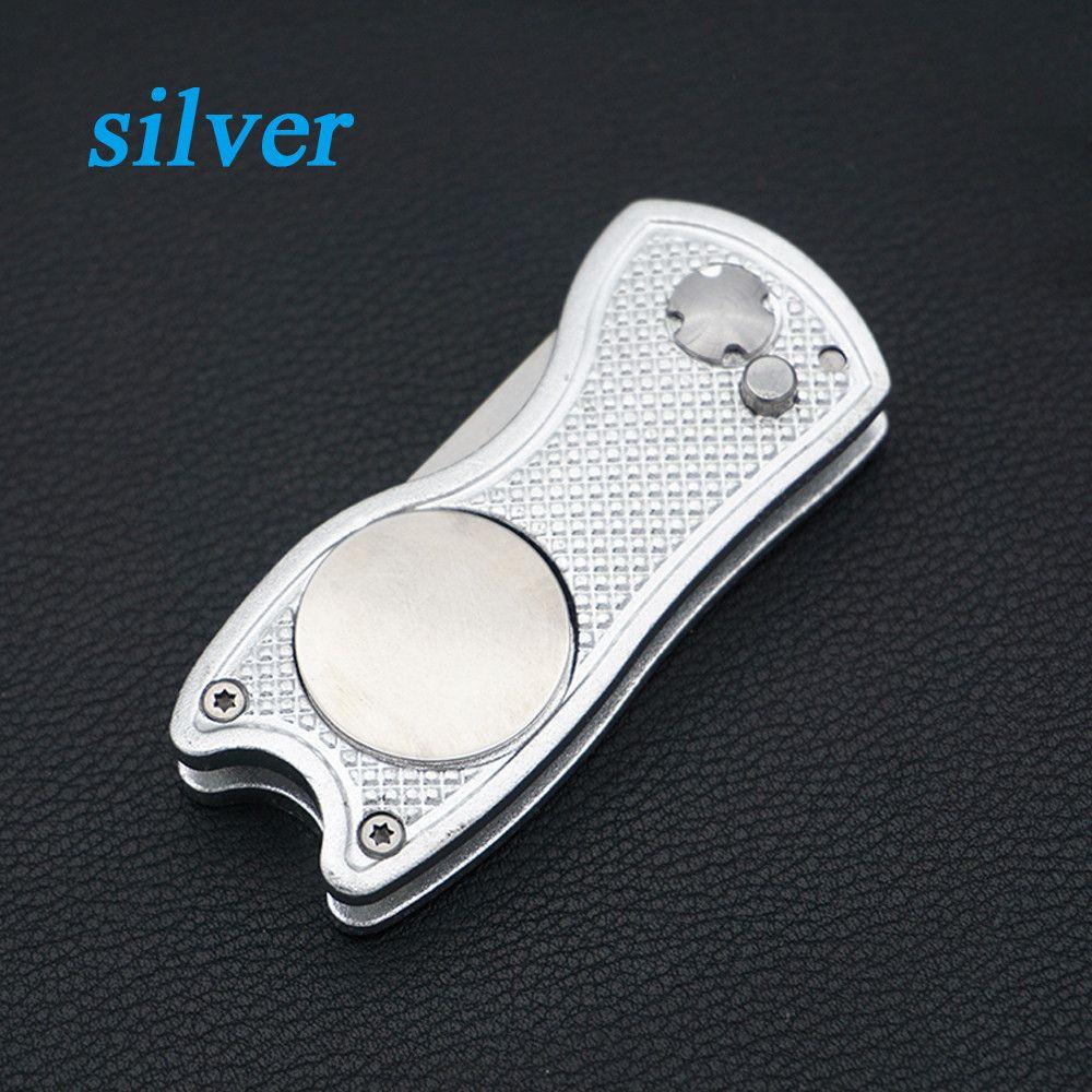 Training Stainless Steel Divot Repair Tool Pitch Groove Cleaner Putting Green Fork Golf Pitchfork