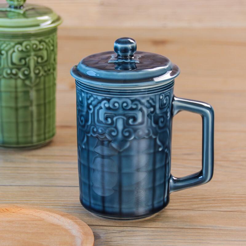 ACERA Living Ceramic Health Tea Cup with Lid
