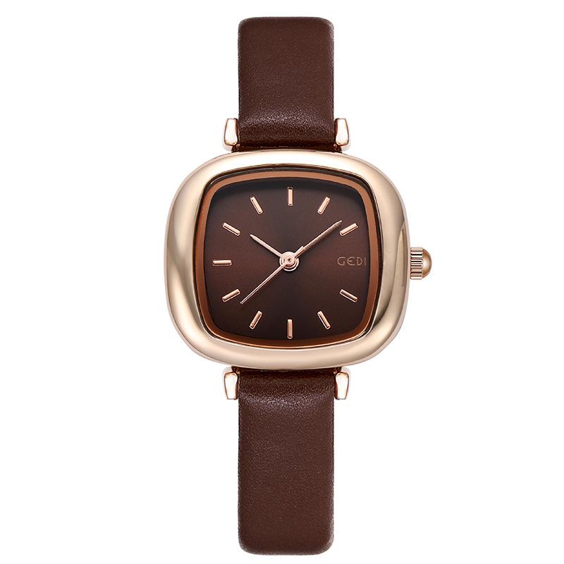 Gedi Retro Small Square Women's Waterproof Casual Watch