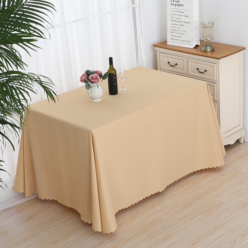 180 x 260cm Conference Room Tablecloth Hotel Booth Sign in Desk Skirt Exhibition Desk Skirt Stage Skirt Long Strip Table 120 x 160CM