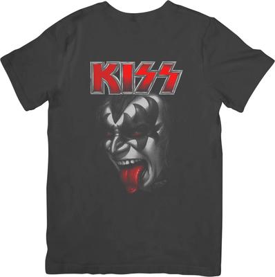 Kiss Heavy Metal Μουσική Unisex Εφαρμογή για Άνδρες & Γυναίκες Ποιοτικό Βαμβακερό T-Shirt Μαύρο