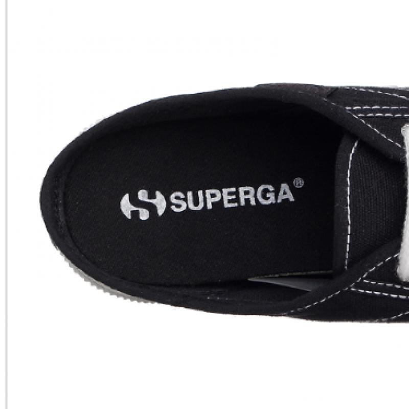 Superga S7112mw951 Superga 3061 Stitch Mule Black White