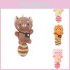 Raccoon Plush Cute Keychain Fluffy Animal Toy Bag Accessory With Sweet Features