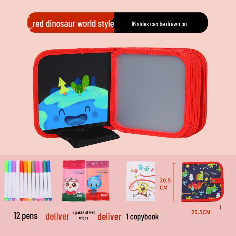 Portable Children's Drawing and Coloring Board - Reusable, Erasable, and Compact Toy for Kids