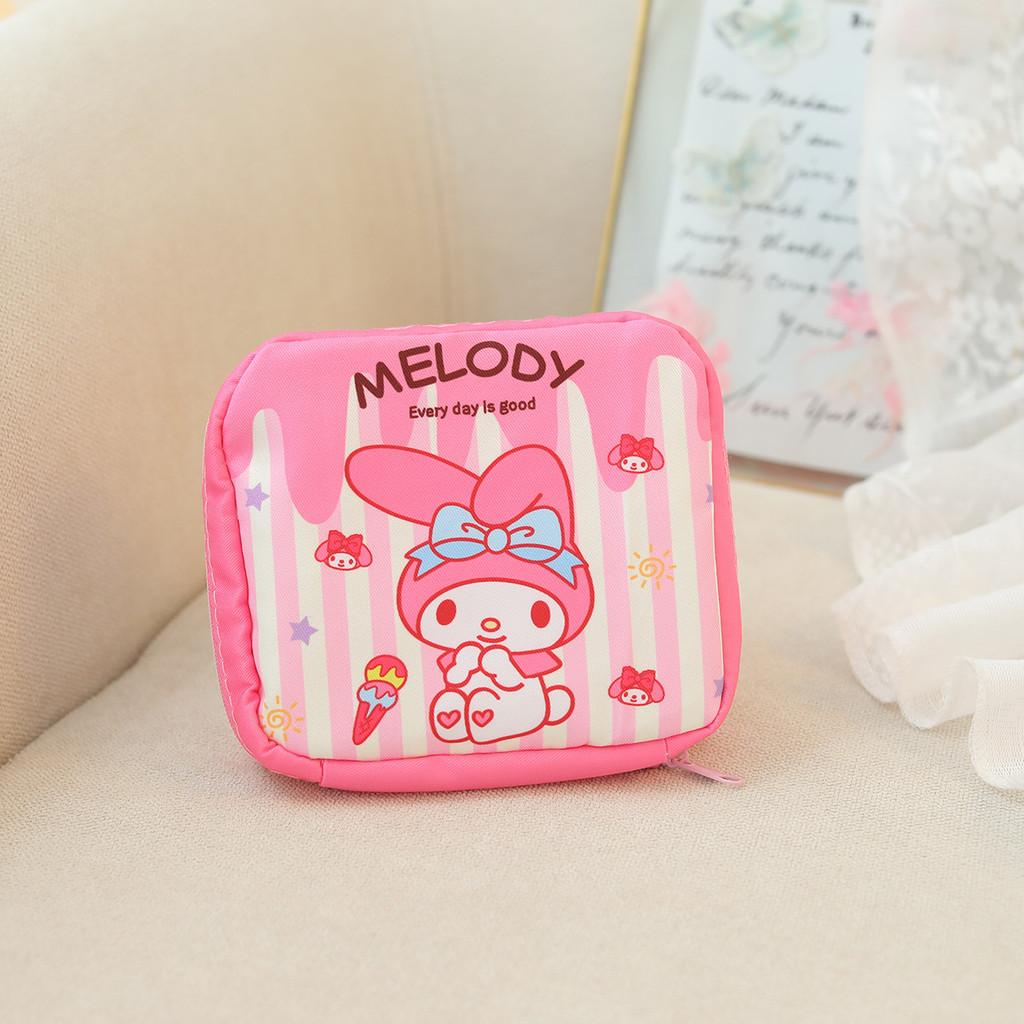 Cartoon Pattern Stripe Sanitary Item Bag For Travel And Storage Home