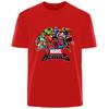 Fantastic Four Creative Printed TShirt American Marvel Summer New Mens and Womens Trendy Loose Casual Short Sleeve Top
