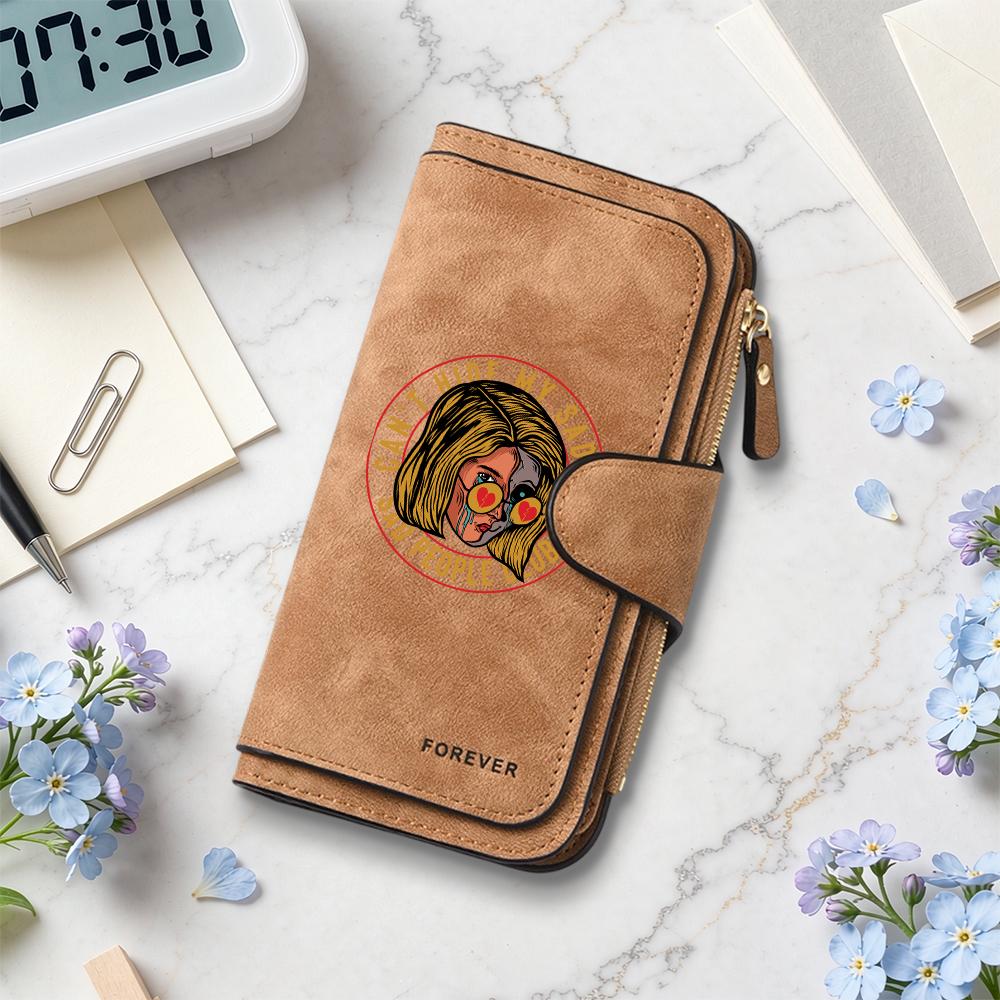 Women Fashion Pattern Wallet Forever Portable Card Holder Multi Pocket Casual Purse
