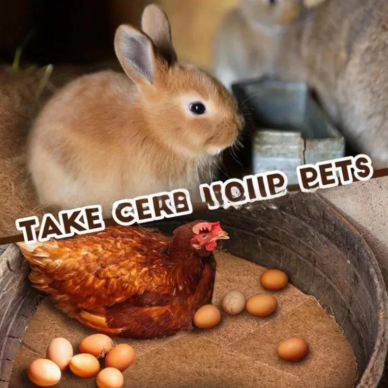 1/6/10pcs Chicken Nesting Pads Multifunctional Reusable Hens Nest Bedding Mats Natural Coconut Palm Hens Nesting Pad