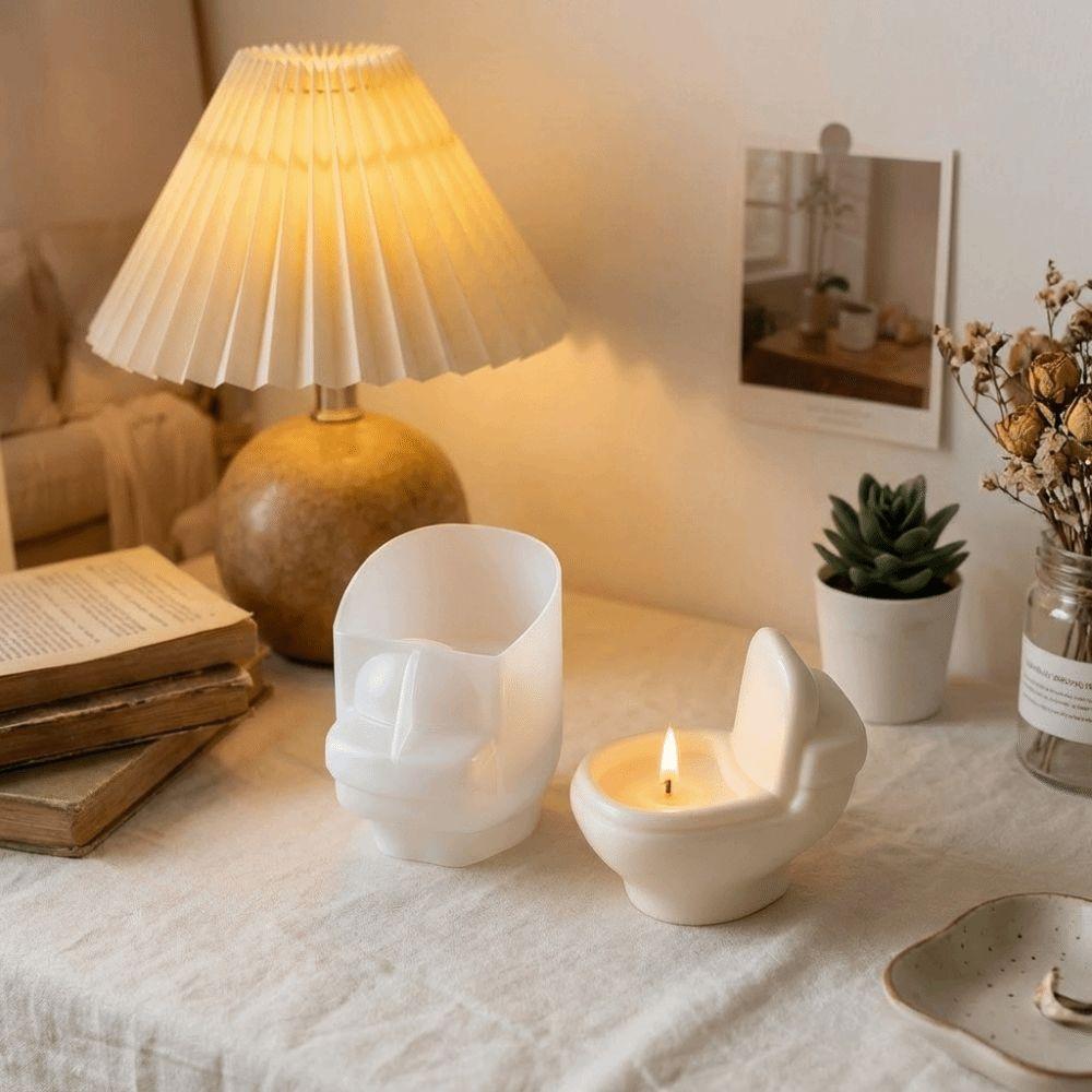 Non-Stick Silicone Toilet Mold 3D Toilet Shape Toilet Wax Candle Mold  Home Enthusiasts