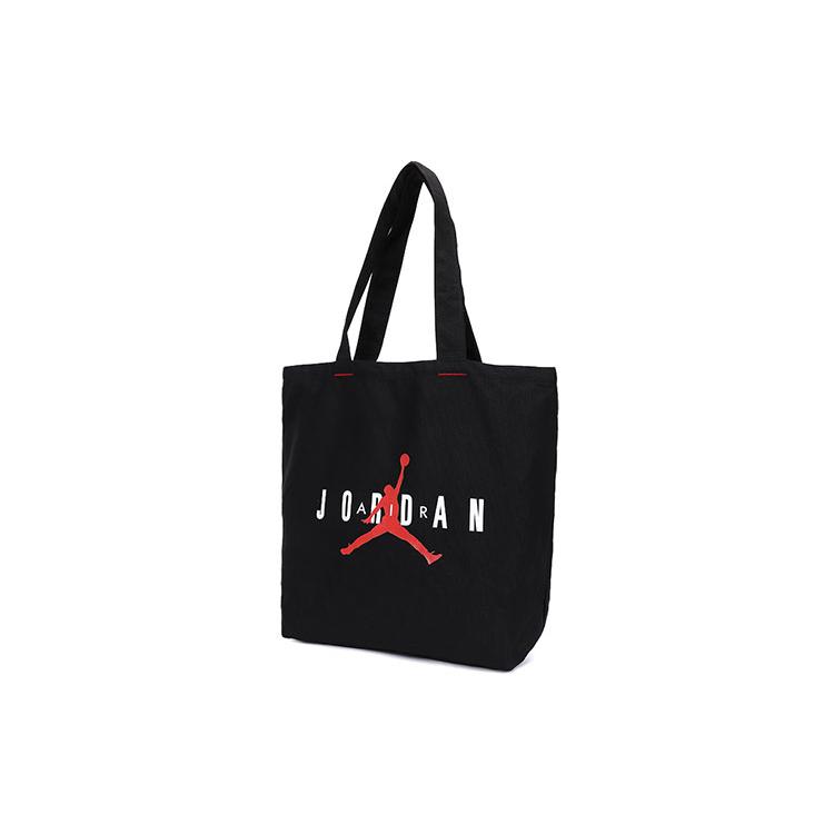 

New Jordan Cotton Tote Bag Shopping Bag Handbag Shoulder Bag Unisex Black JD2113017GS-002 43.2*20.3*38.1CM
