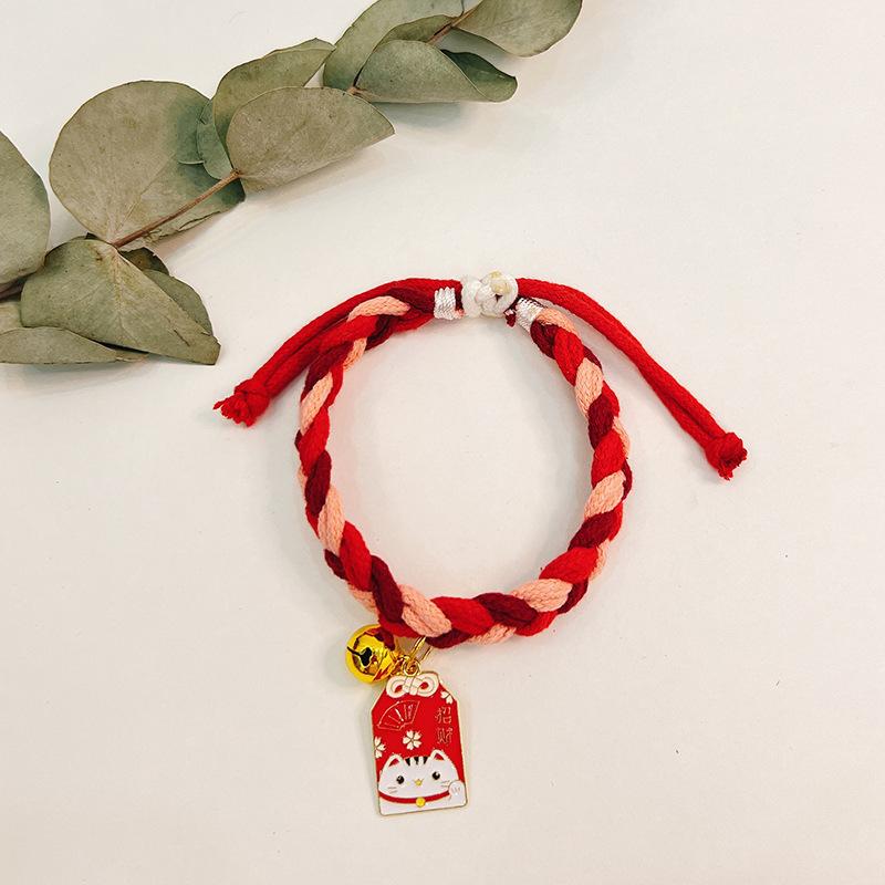 Cute Cat Collar with Adjustable Retractable Pet Collar Cat Accessories Pet Necklace Pet Accessories for Decorating Cats and Dogs