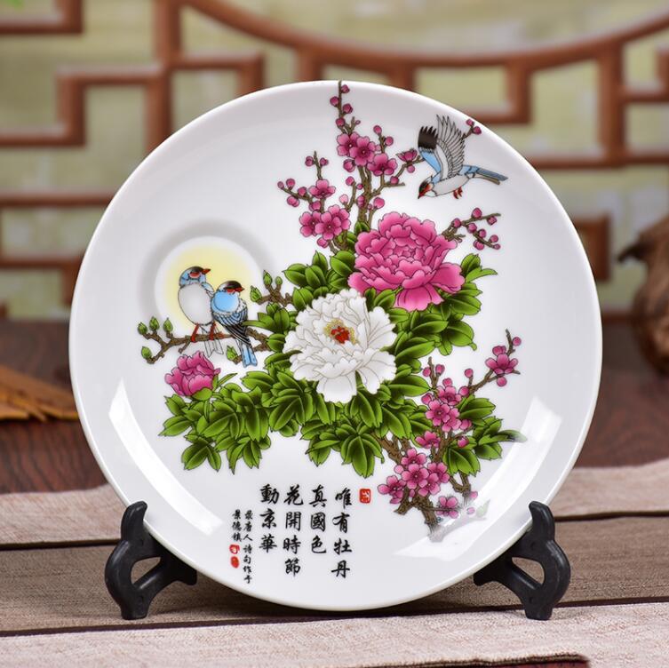 Chinese Jingdezhen Ceramic Vase Ornaments Office Store Club Bar Furnishing Crafts Home Livingroom Desktop Accessories Decoration