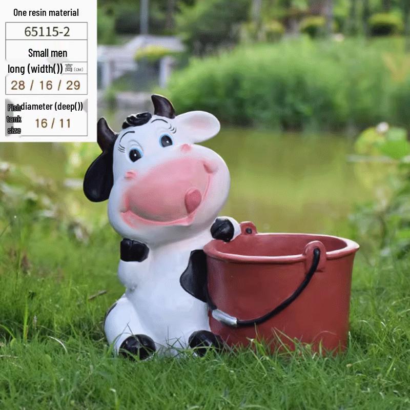 

Cartoon Cow Outdoor Garden Planter