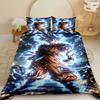 Anime Duvet Cover Dragon Ball Bedding Set Comforter Cover Super Saiyan Quilt Covers Bedclothes Twin Single King Kids Adult Gift