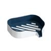 Double Layer Color Block Wall-Mounted Soap Dish - Creative, Punch-Free, Drain Storage Rack for Bathrooms.