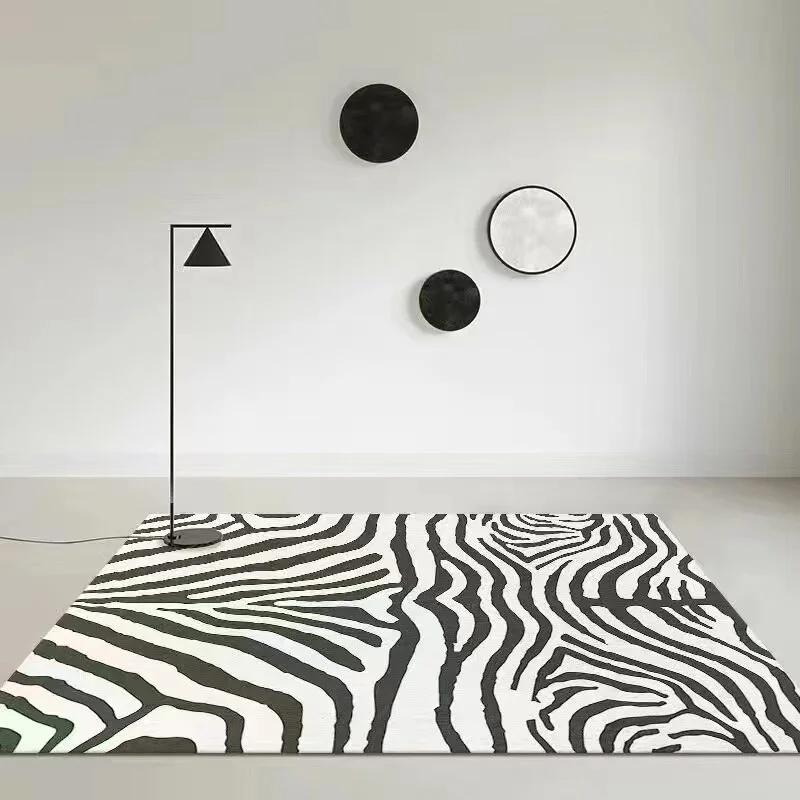 

Ковер для гостиной Нескользящий Мягкий Пушистый Напольный коврик Абстрактная Геометрия Прикроватный коврик Ковер под диван Кофейный столик Напольные коврики Ковры для дома 50x80cm