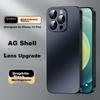 IPhone 12 Pro Case, AG Frosted Full Protection Cover for Apple IPhone 12 Pro, Real Machine Feel, Simple Business Style, Shockproof,, Graphite Black
