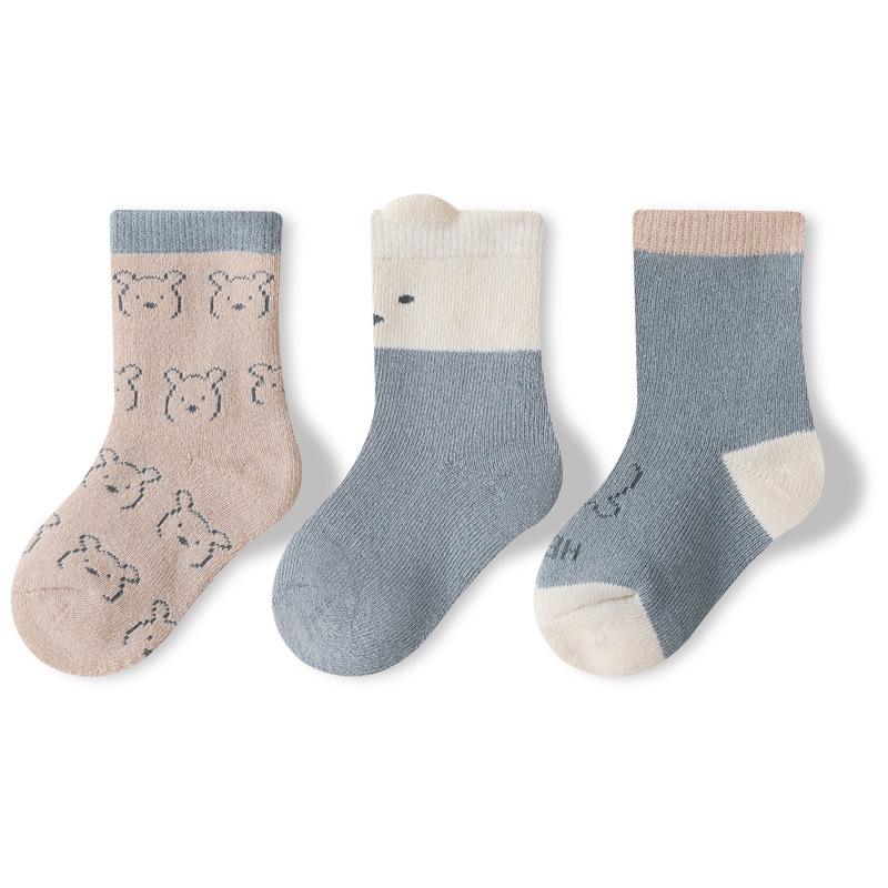 

Thickened Terry Baby Mid-Calf Socks for Boys & Girls - Autumn/Winter S 6-12 months