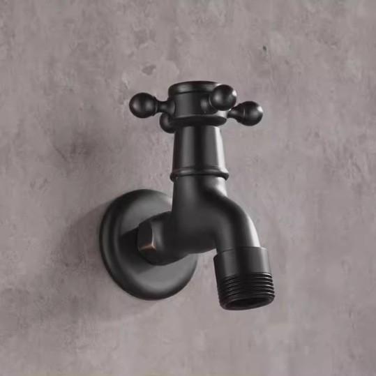 Vintage Solid Brass Jednouchwytowy kran do pralki ścienny kran wodny