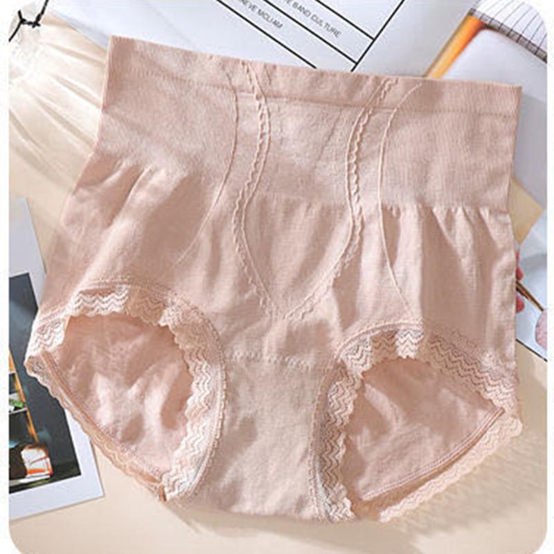 

High-Waisted Seamless Postpartum Tummy Control Panties with Graphene Cotton Crotch - Plus Size Shaping Briefs One Size