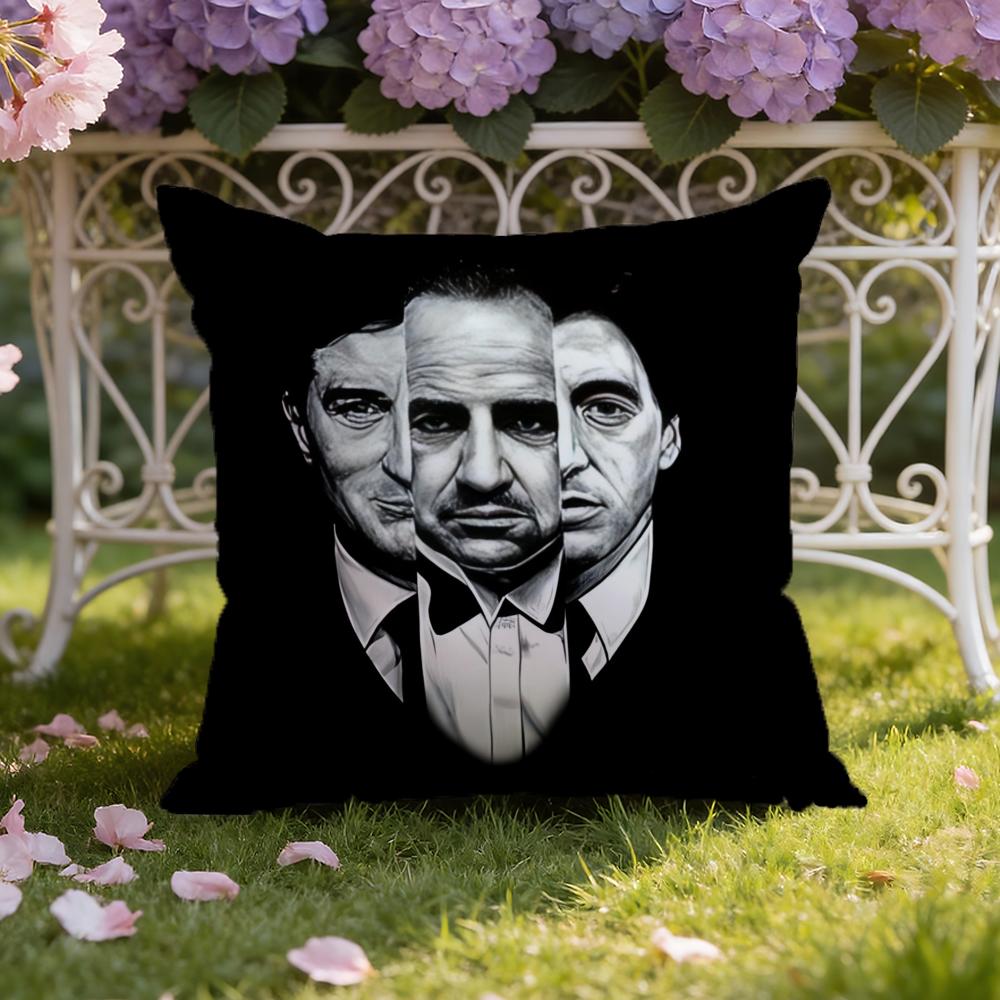 The GGodfather Movie Cushion Cover Home Car DualScene Pillow Cover Reversible for Premium Comfort