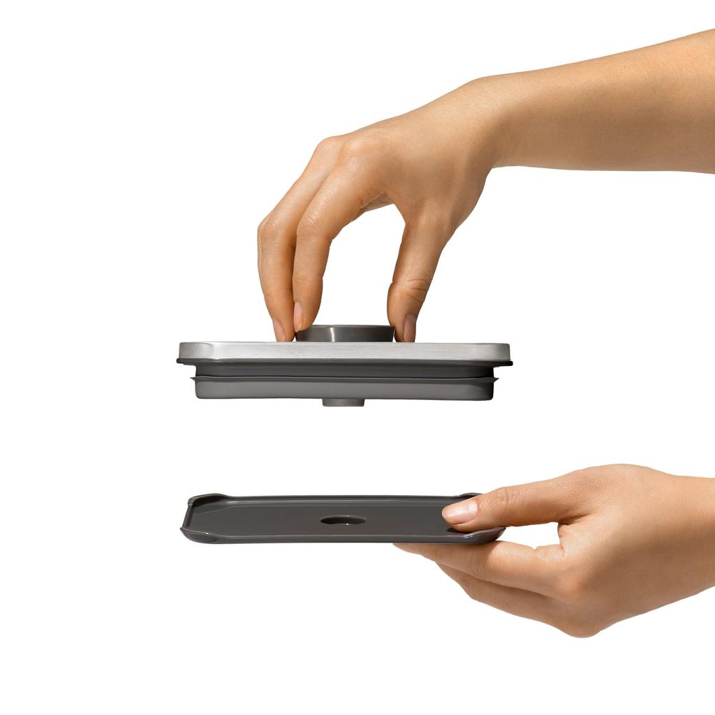 OXO OXO Storage Stainless Steel Pop Kitchen Storage Dry Containers, Plastic, Airtight, Containers, 6-Piece Set, (Food, Condiments, Goods,