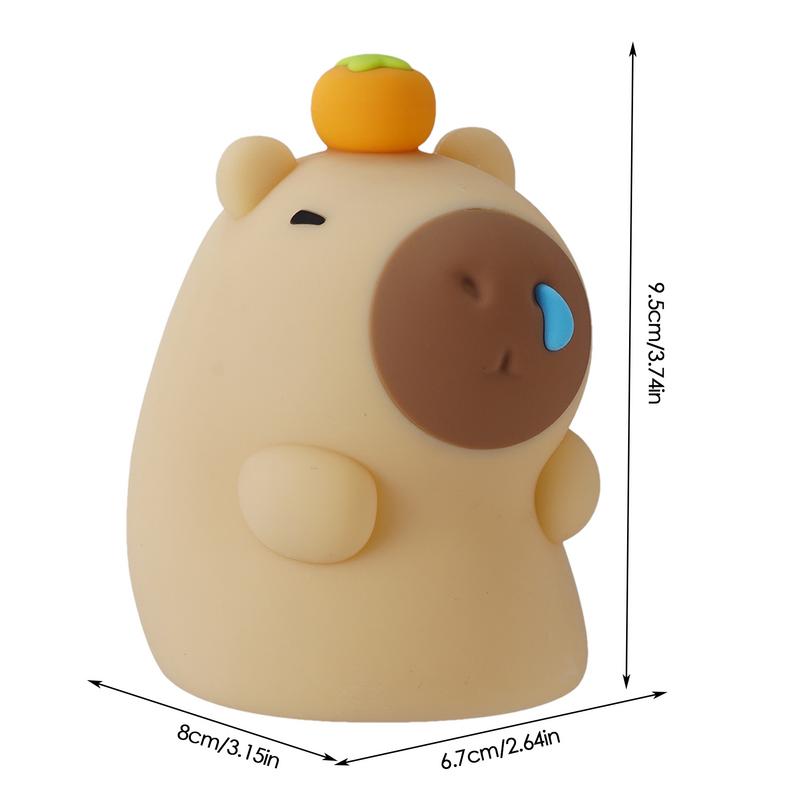 Capybara Night Light Multi-Color Lamp 3 Level Dimmable Touch-Sensitive Multi-Color Rechargeable Night Light For Kids Room Decor