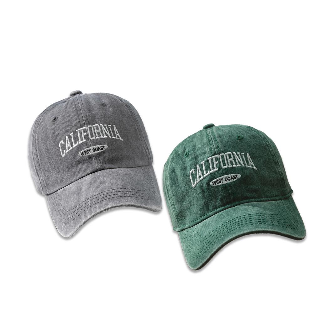 Hat Japanese Trend Wide Brim Versatile Washed Baseball Cap Men's Korean Version Embroidered Letter Cap Women