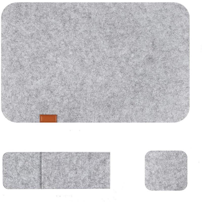 Набор из шести войлочных подставок под тарелки Placemat: 30*41cm светло-серый