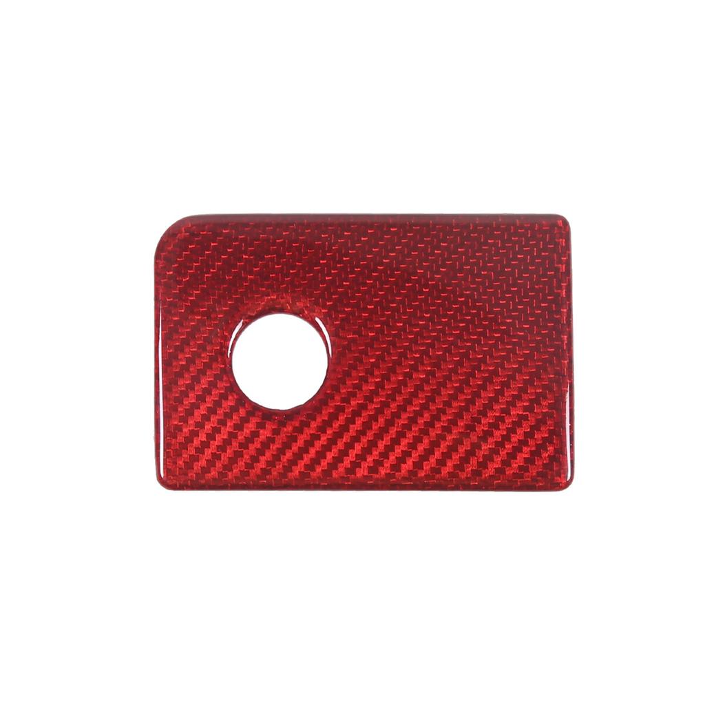 Red Real Carbon Fiber Headlight Button Frame Cover Trim For Benz G Class 04-18