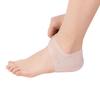 2PCS Silicone Moisturizing Gel Heel Socks Cracked Foot Sleeves Pain Relief   Holes Milk White