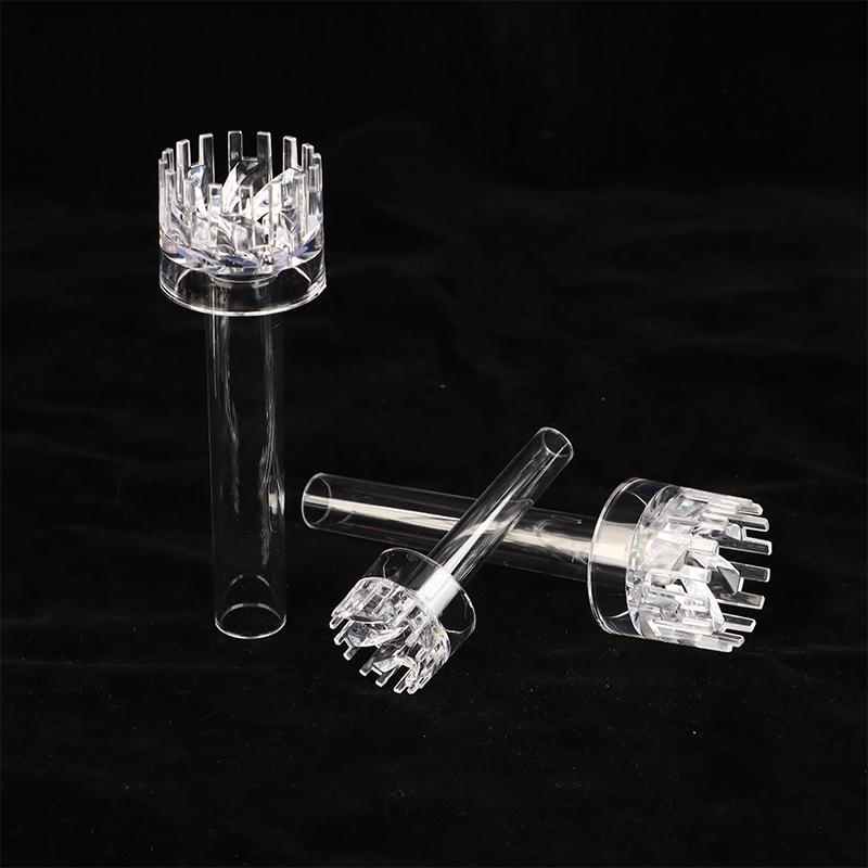1Set Diy Clear Aquarium Skimmer Acrylic Lily Pipe Spin Inflow Outflow Water Plant Tank Filter Cleaning Fish Tank Accessories