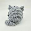 Handmade Knitted Crochet Cat Doll Carton Yarn Positive Energy Cat Doll  Home Decoration