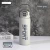 Large-Capacity Thermos Cup for Outdoor Camping, Portable Water Bottle, High-Looking Stainless Steel Thermos and Cold Water Cup, New Model