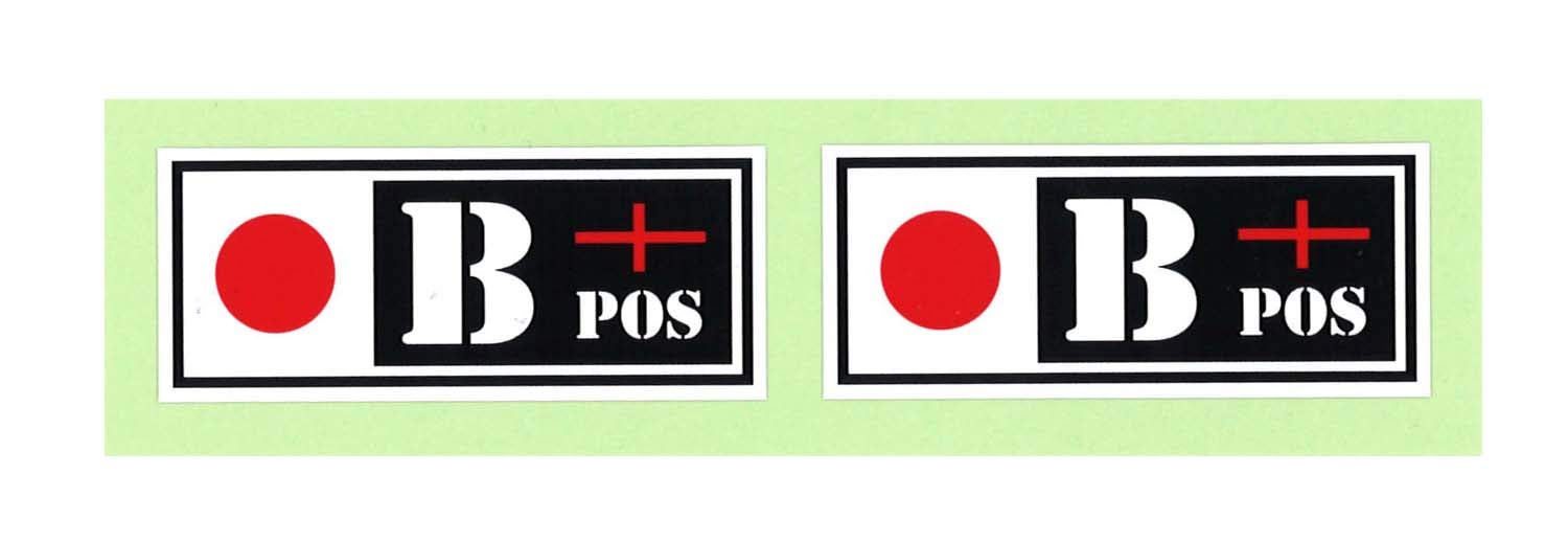 Toyo Mark Seisakusho Motorcycle Blood Type Sticker Hinomaru Type B