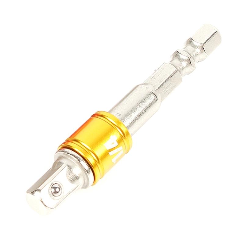 1/4in 3/8in 1/2in Stecknussadapter Schlagschrauber-Bits Sechskantschaft Bohrerbit Bohrerverlängerungsbit Stecknuss auf Bohrer Adapter