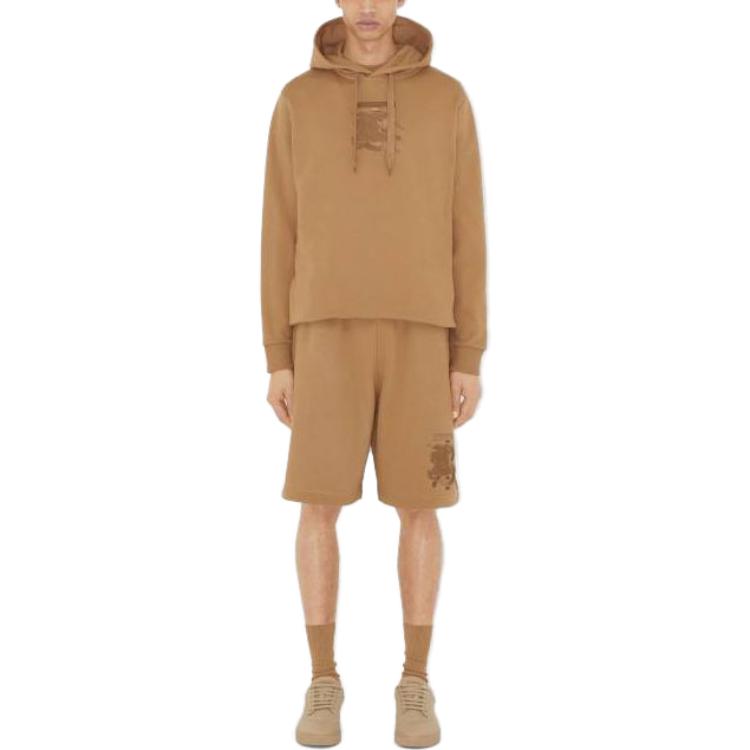 Burberry Embroidered Monogram Ekd Cotton Hoodie 80697651