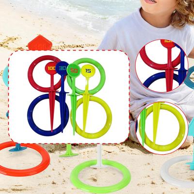 Kids Rings Toss Game Set Tossing and Active Play Color Recognition Logical Thinking Education