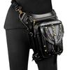 SHELKSBAG Quality New Steampunk Style Chain Bag Single Shoulder Crossbody Bags Multi Carrying Moto Waist Bag Leg Bag Fanny Pack