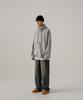 Ezkaton Heavy Loop Neck-Up Zip-Up Hoodie Grey Shot6743