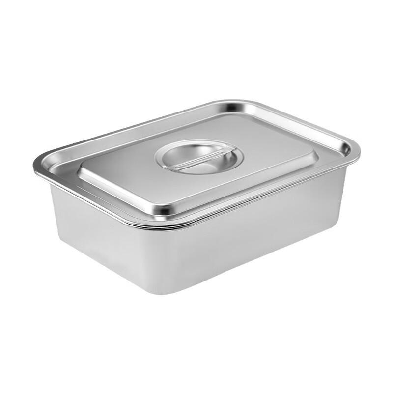 304 Stainless Steel Rectangular Food Pan with Lid