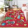 1Pc Christmas Chase Rug Office Carpet Indoor Outdoor Doormat Nonslip Soft And Comfortable Living Room Christmas Halloween Gift D91862