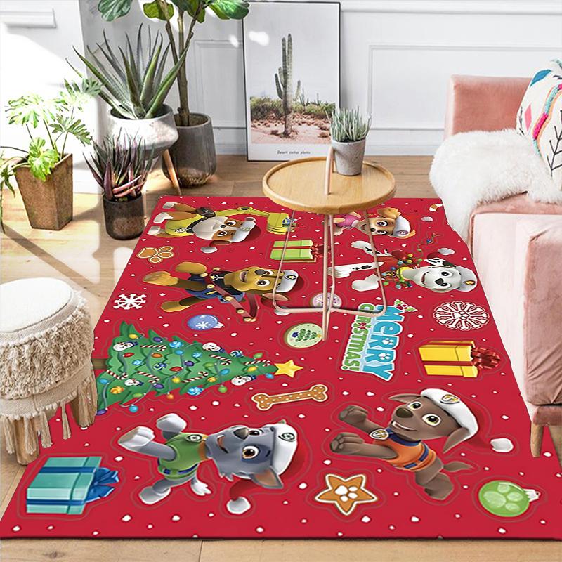 1Pc Christmas Chase Rug Office Carpet Indoor Outdoor Doormat Nonslip Soft And Comfortable Living Room Christmas Halloween Gift D91862