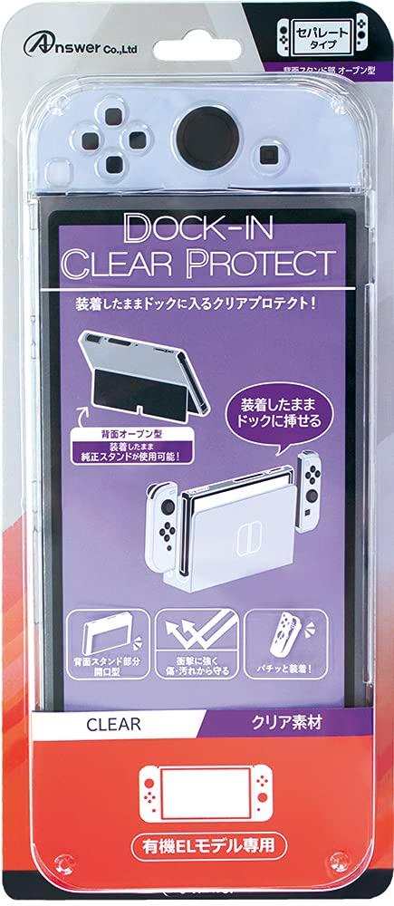 

Answer Dock в прозрачной защитной оболочке для модели Switch Organic EL, защитный чехол, аксессуар для полной защиты Organic EL [модель корпуса]