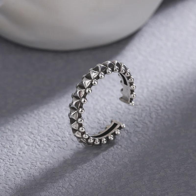 Unisex Japanese Retro Thai Silver Open Ring - Cold Style Index Finger Accessory