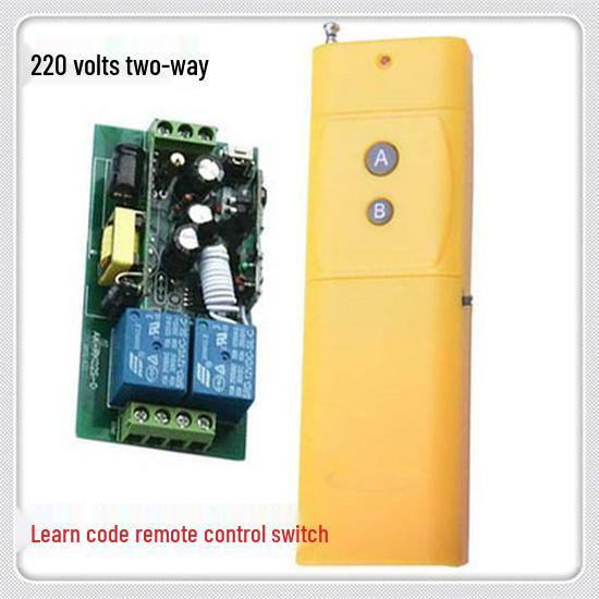 220V Wireless Remote Control Switch with New 2-Button Remote, 3000m Range Single Channel Remote Control Switch