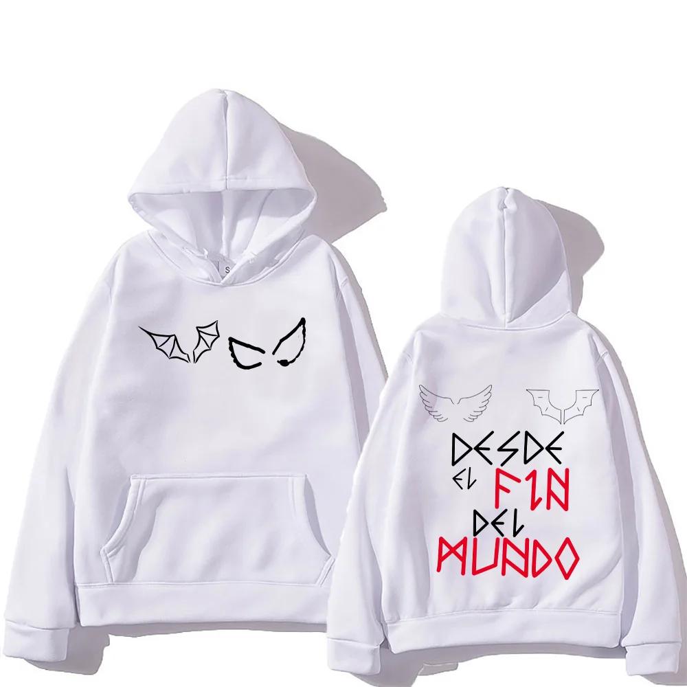Herren Retro-Hoodies vom Ende der WeltDuki Sweatshirts, Sweatshirts, Harajuku-Ästhetik, neutrale Streetwear, Wollpullover